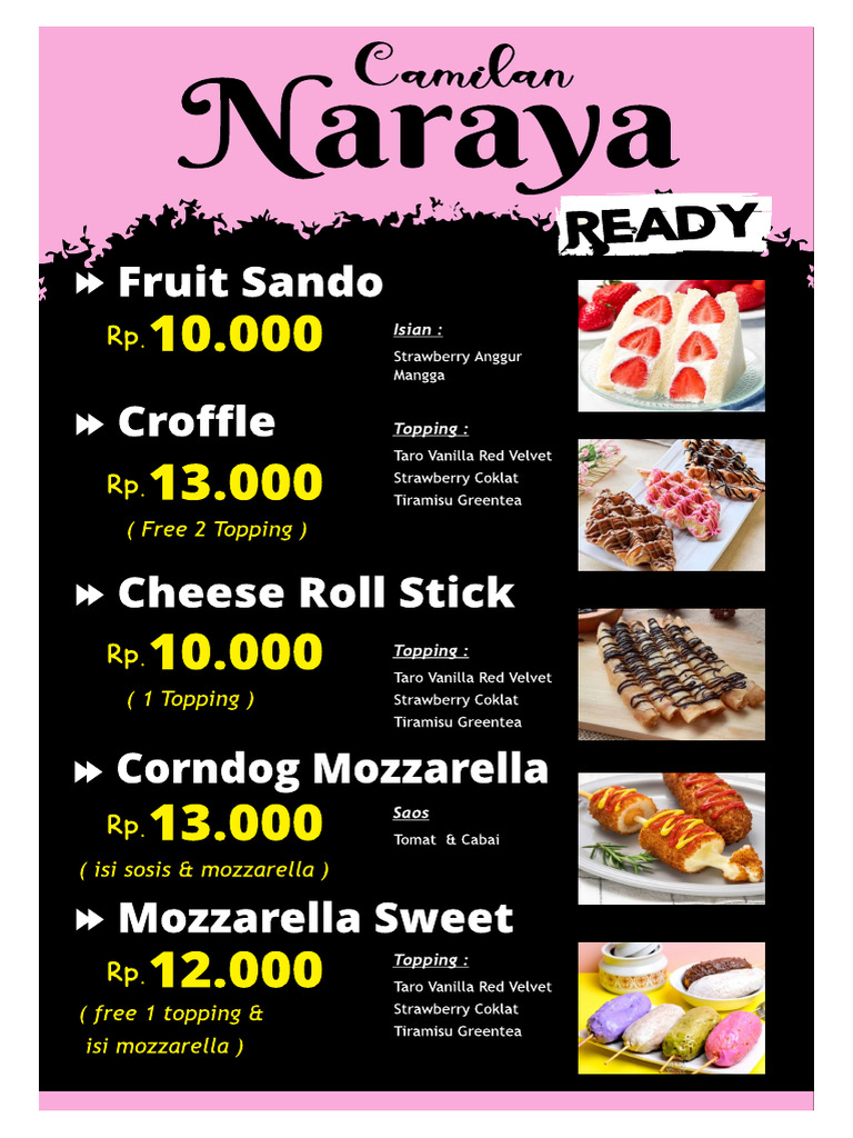 Daftar Menu | PDF