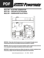 Coleman Powermate 5000 Generator Manual - Pm0525312.17