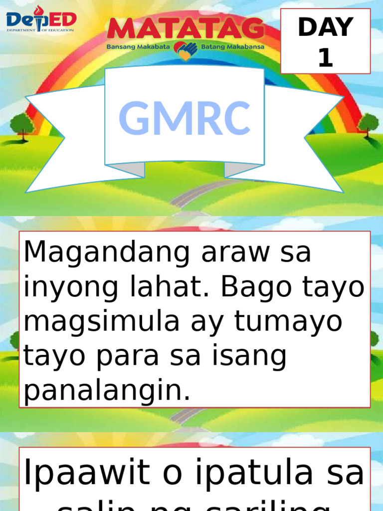 Gmrc Day 1 Pdf
