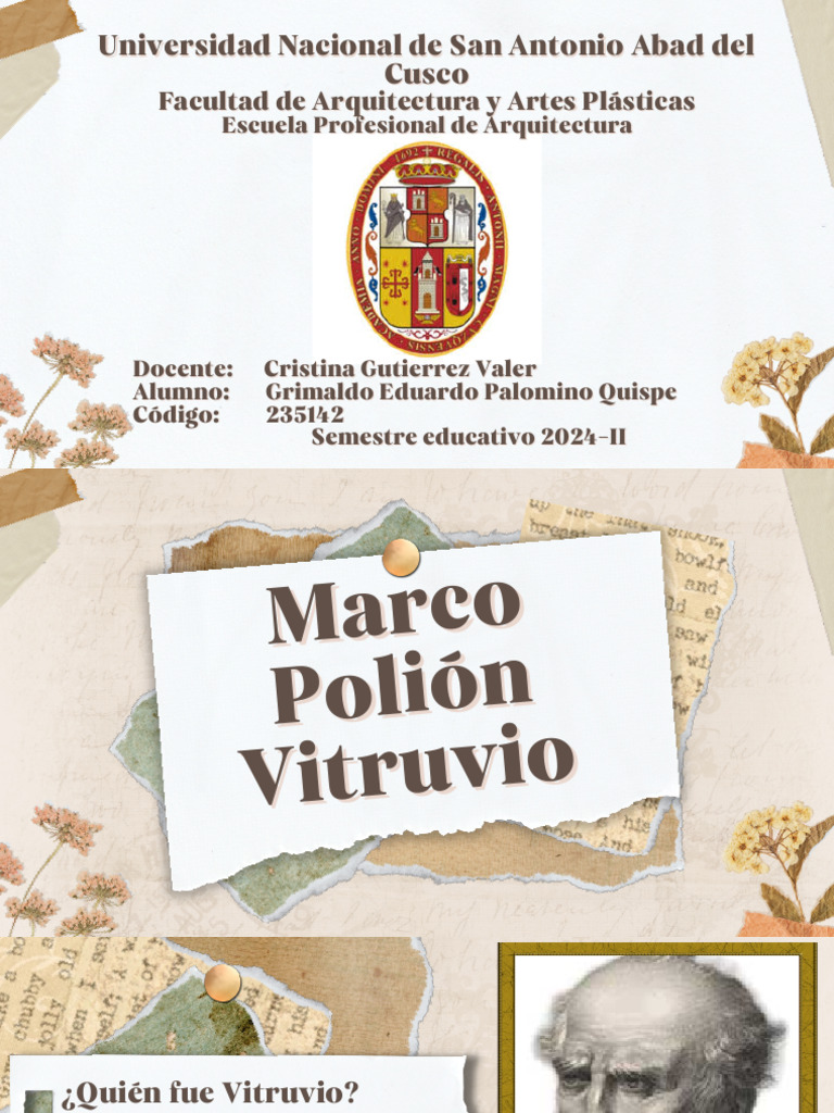 Marco Polión Vitruvio | PDF
