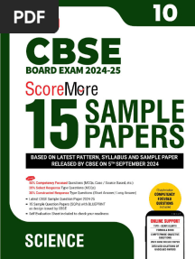 CBSE Class 10 Sample Papers Science PDF For 2025 Exam - MTG Scoremore