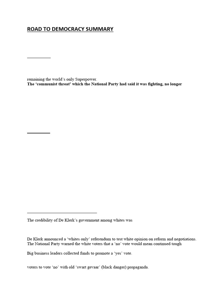 Road to Democracy in South Africa | PDF | African National Congress ...