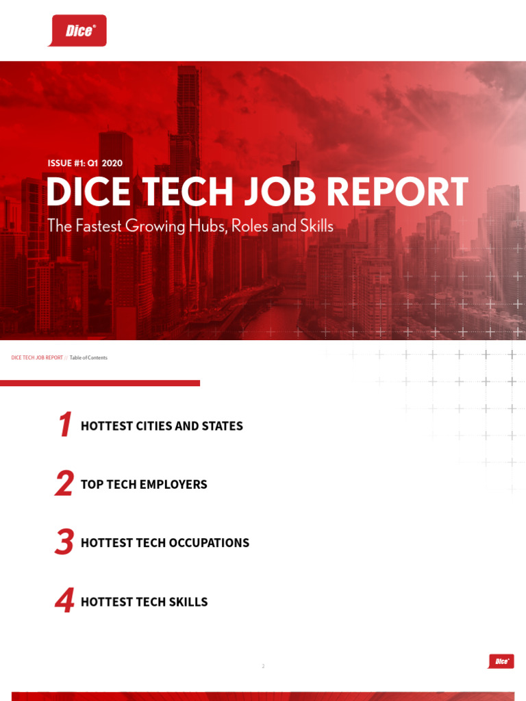 Dice 2020 Tech Job Report | PDF