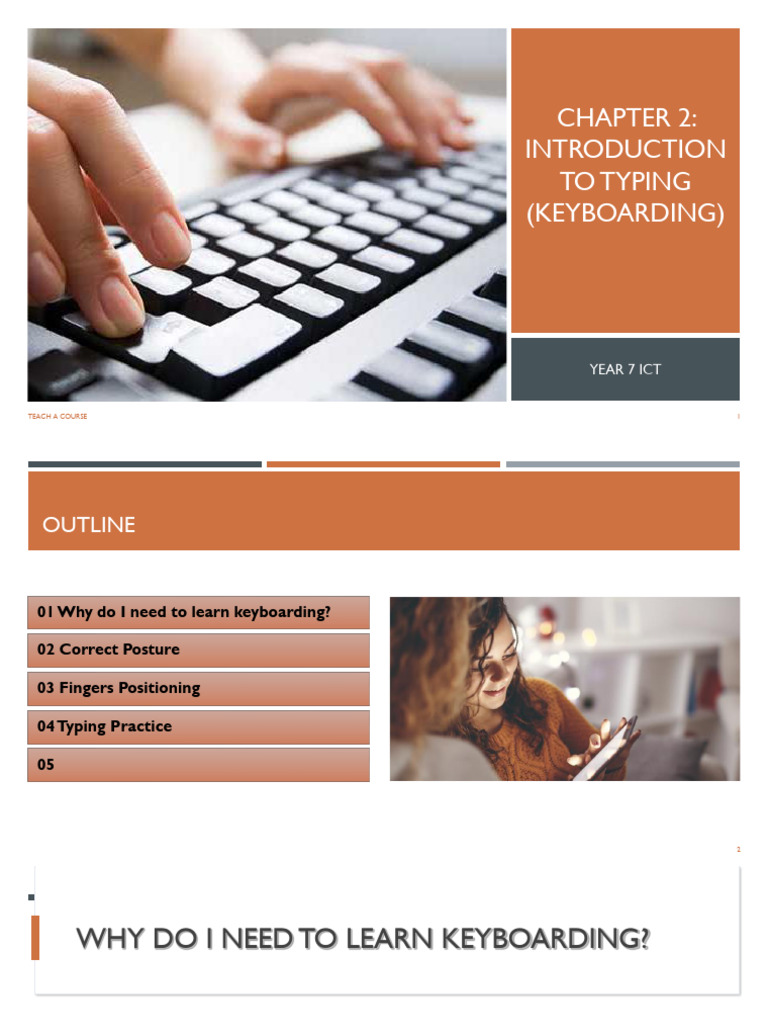 Yr 7 ICT Chapter 2 Introduction To Typing (Keyboarding) PDF - 3 | PDF