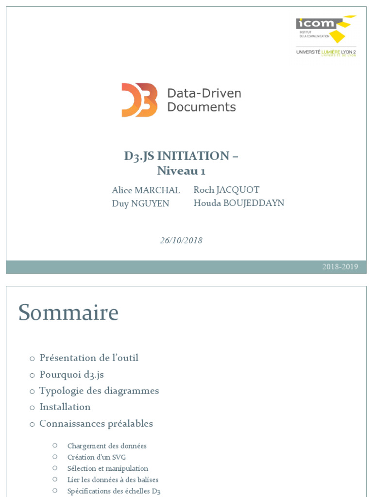 D3js 1 Cours | PDF