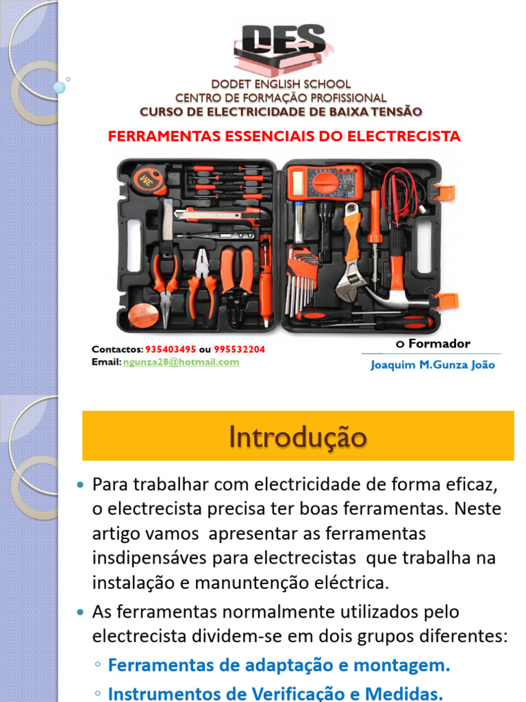 Ferramentas Do Electrecista | PDF