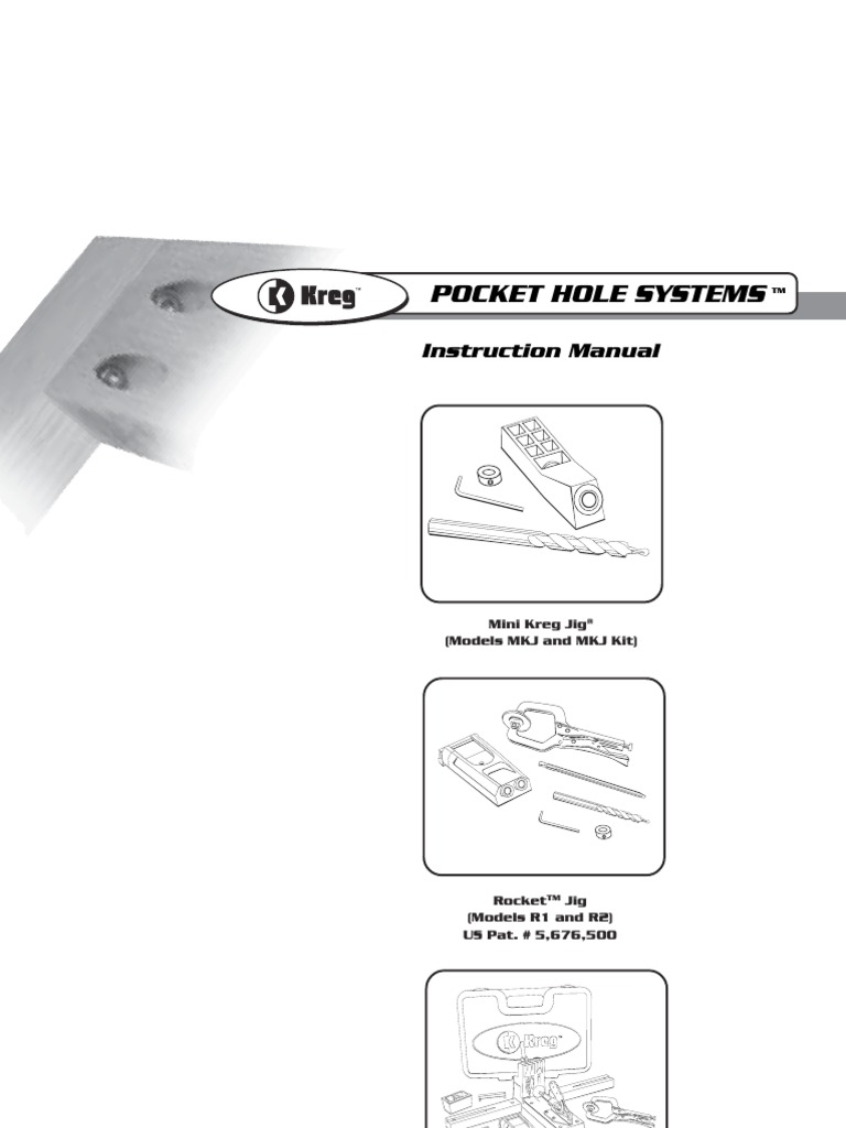 Kreg Rocket Jig Manual | Drill | Drilling