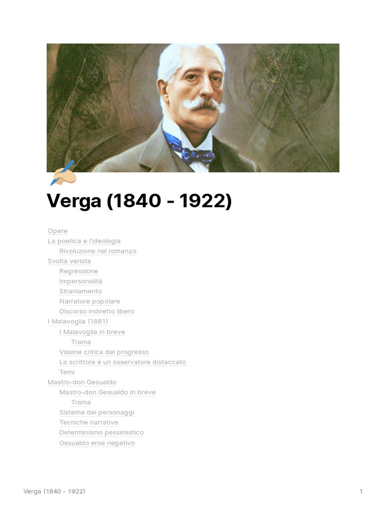 Verga (1840 - 1922) | PDF