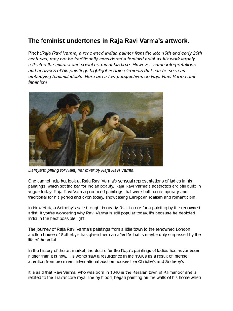 Raja Ravi Varma | PDF
