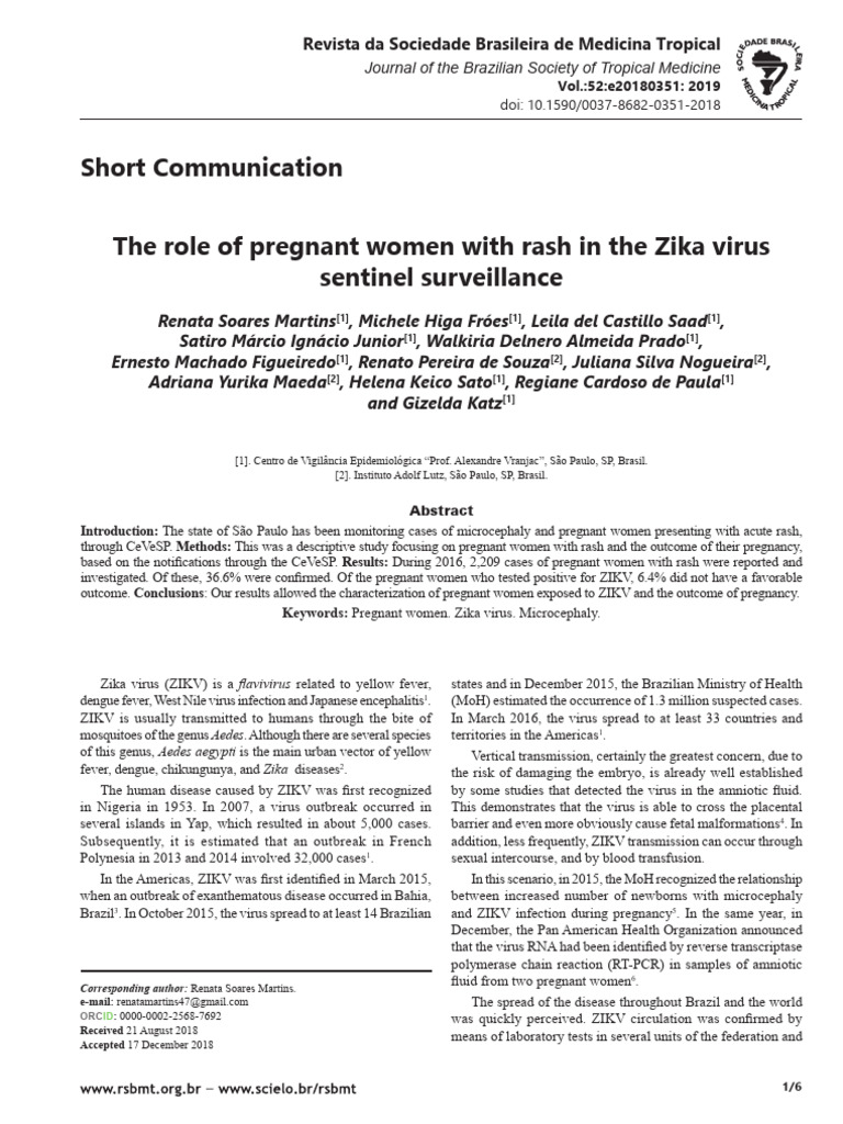 35 Pregnant Women With Rash Zika Surveillance. | PDF