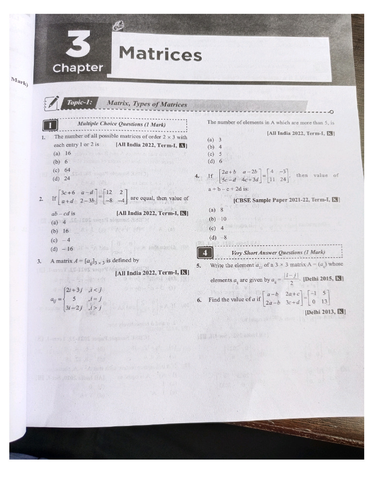 Matrices | PDF