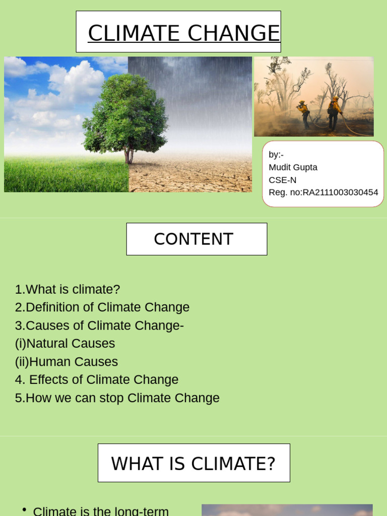 Climate Change | PDF