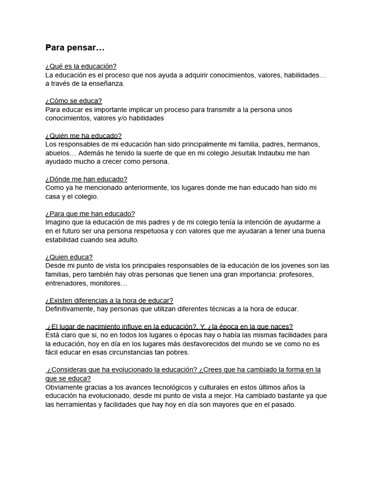Para Pensar Pdf