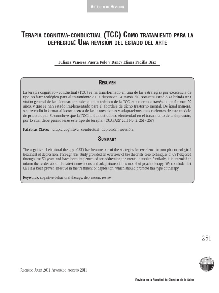 Terapia Cognitiva Conductual Tcc Como Tr Pdf