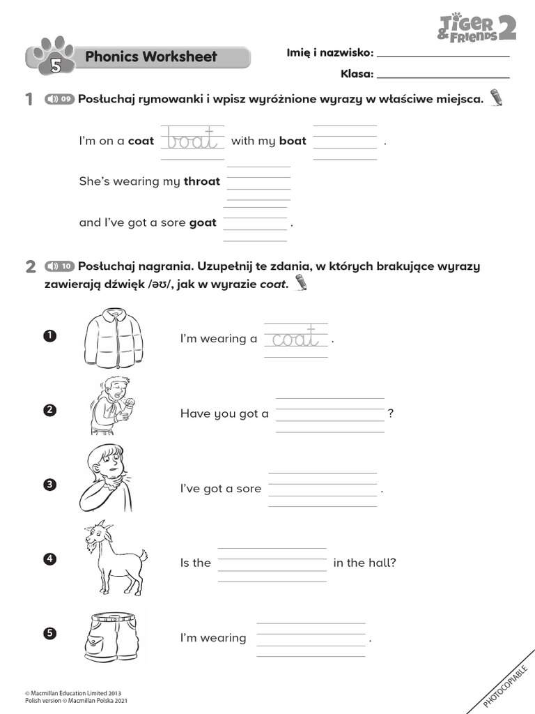 Tiger friends 2 trf unit 5 phonics pdf