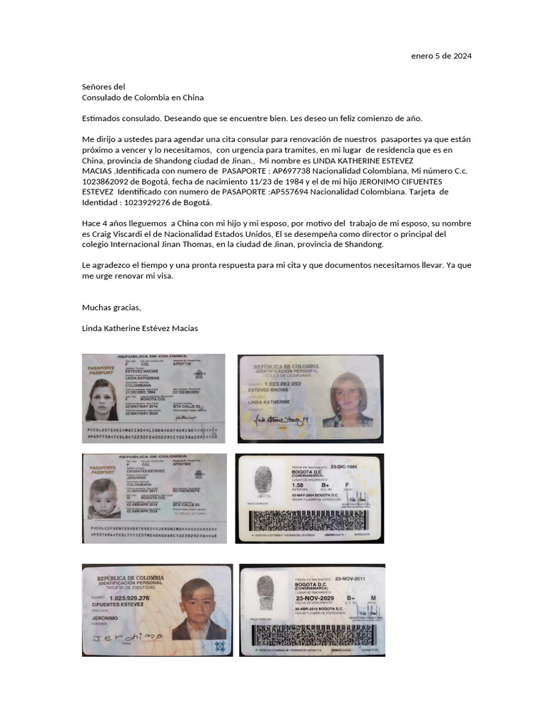 Carta Cosular en 5 2024 | PDF