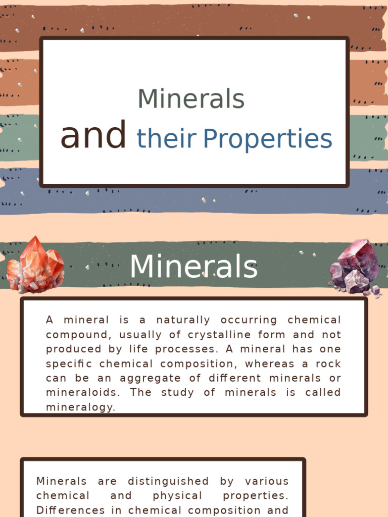 Minerals and Properties | PDF