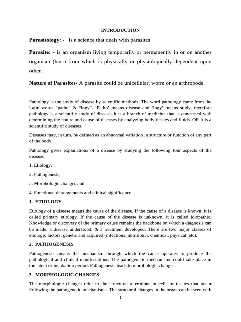 HND Parasitology | PDF