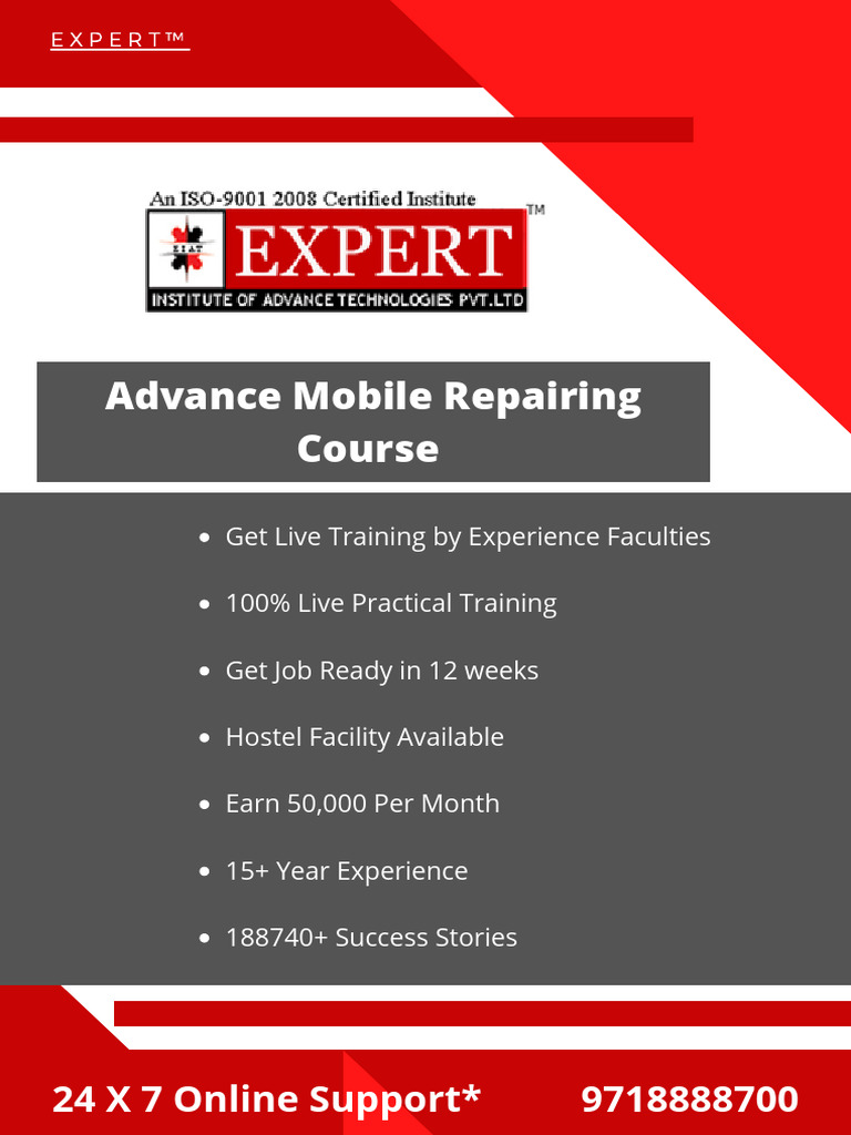 Mobile Repairing Course | PDF | Smartphone | I Phone - Mobile Phone Repair Training Courses