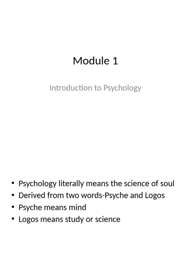 Introduction to Psychology | PDF