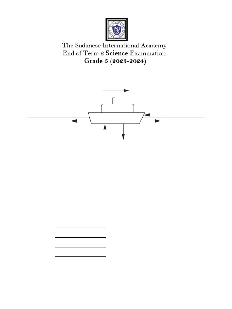 Term 2 Science Exam Grade 5 | PDF