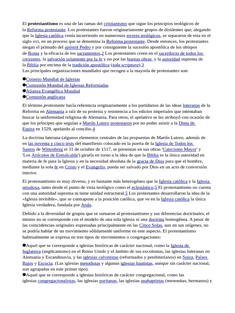 Protestantismo | PDF