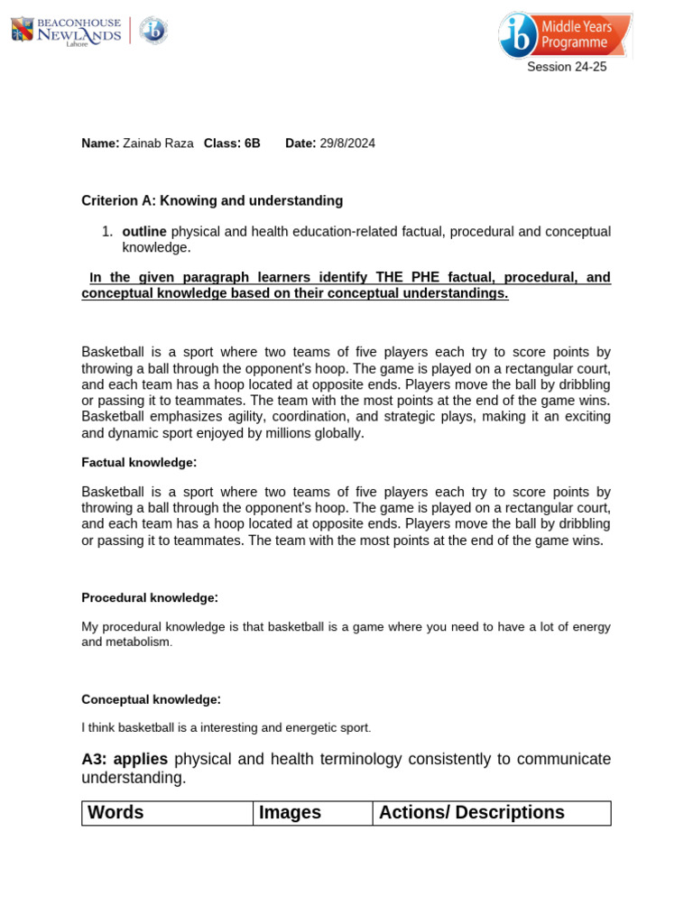 Factual Procedural and Conceptual Knowledge | PDF