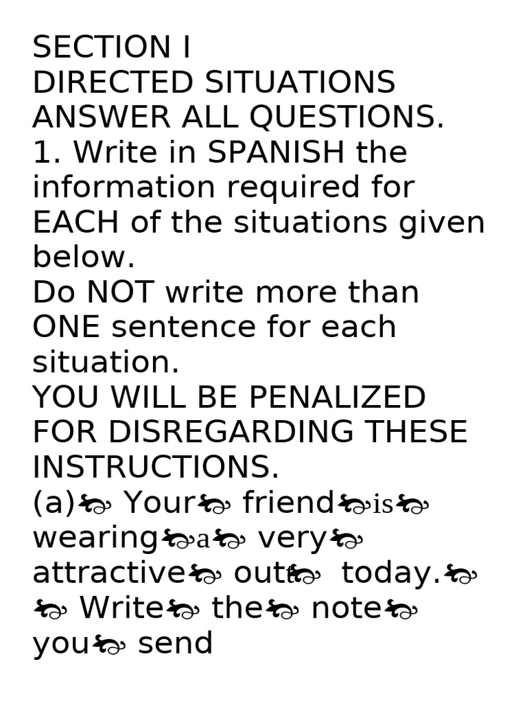 Direct Situations and Reading Comprehension 3 | PDF
