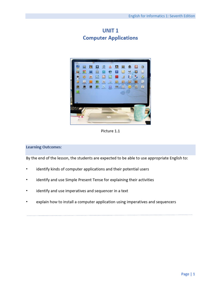 Modul Bahasa Inggris 1 Unit 1 7th Edition 2020 Pdf