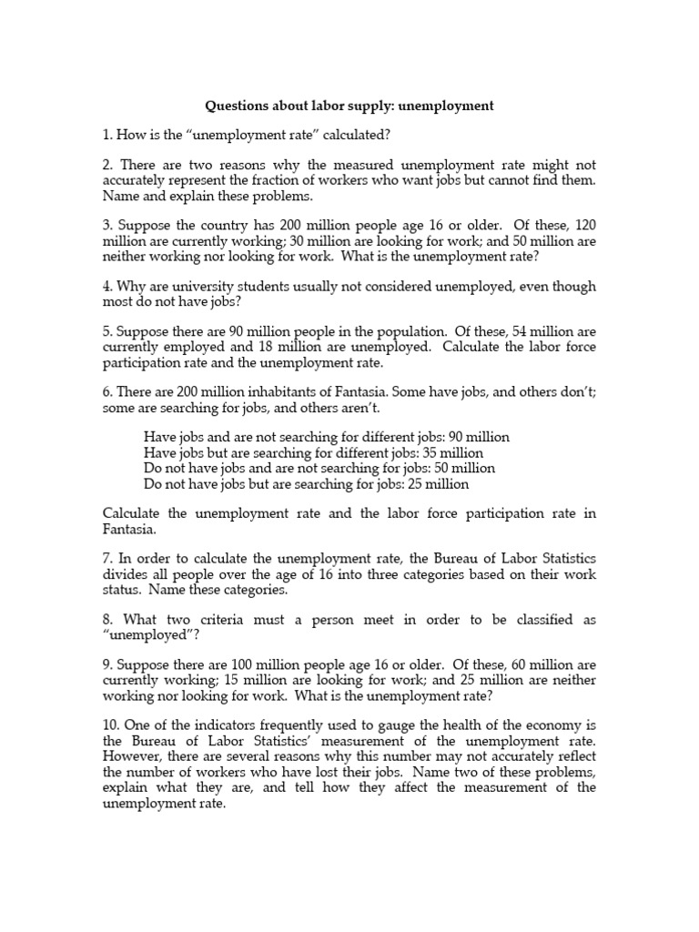 Review question for area five labor questions pdf