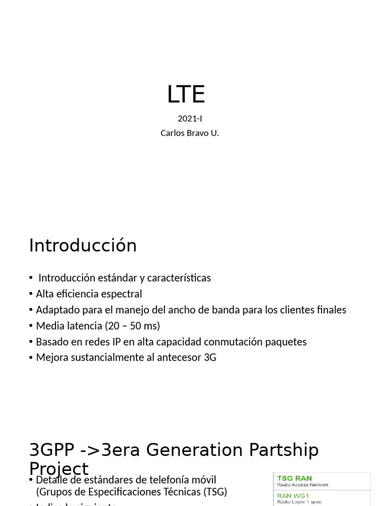 LTE - Long Term Evolution | PDF
