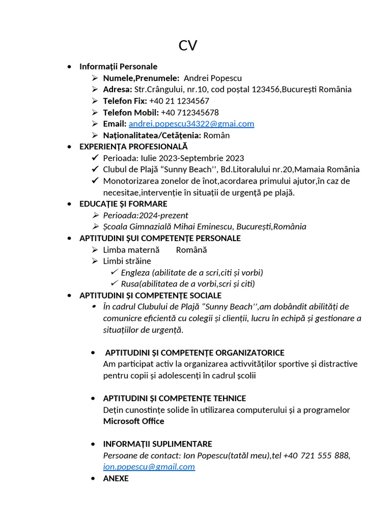 CV1 | PDF