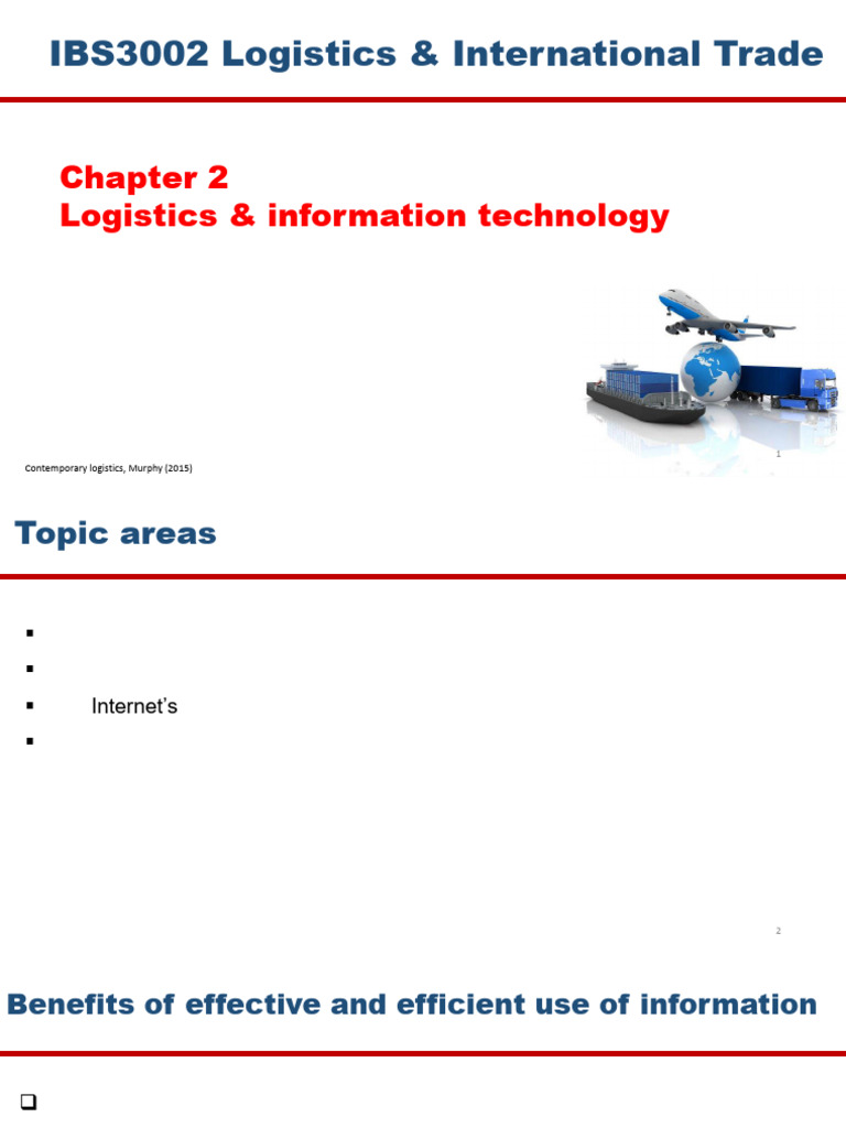 Chapter 2 - Logistics | PDF