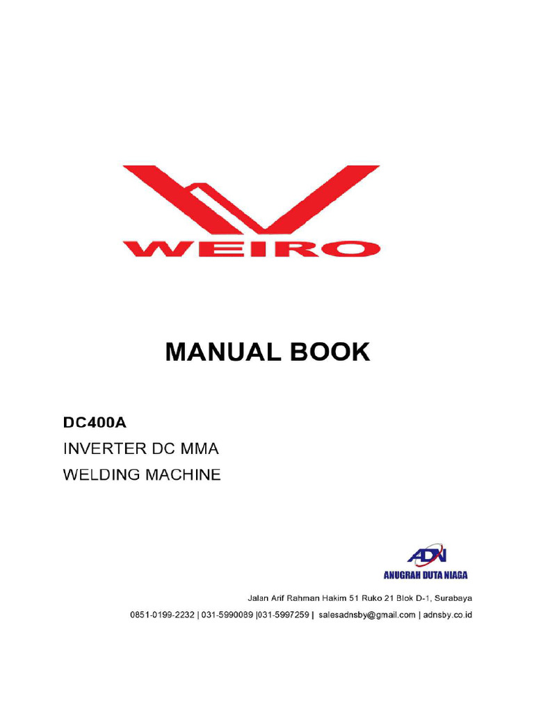 Manual Book DC400A | PDF