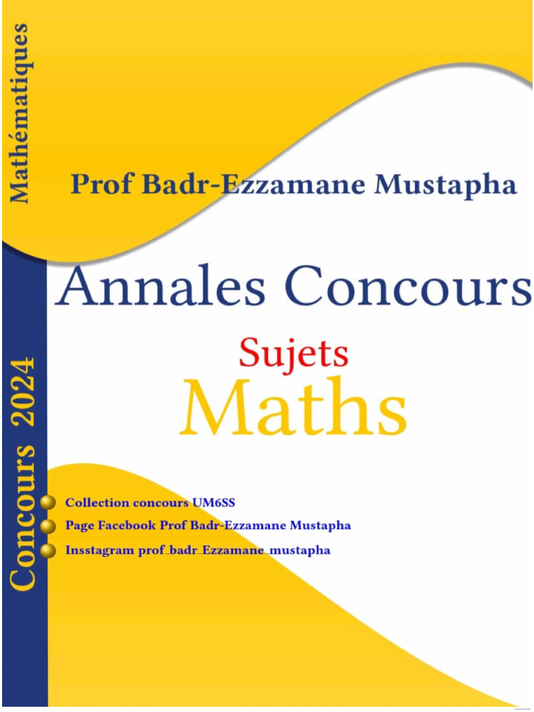 Collection Concours UM6SS | PDF