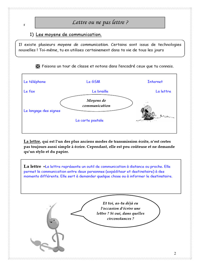 LA LETTRE Correction | PDF