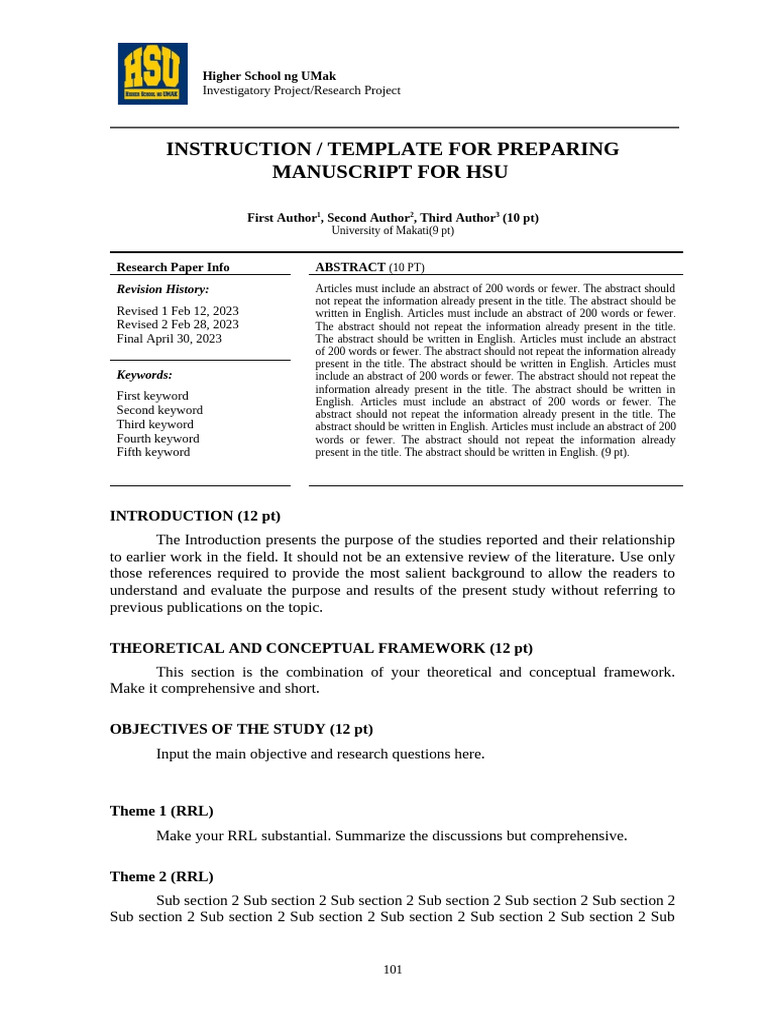 Imrad Format | PDF