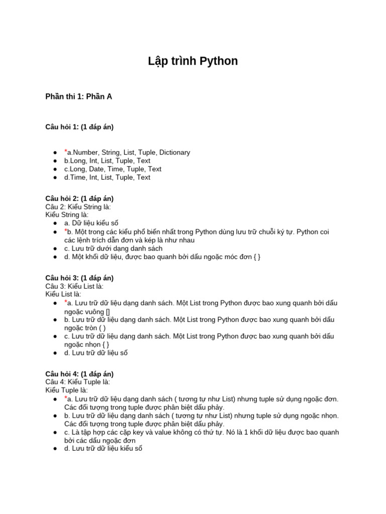 Lập trình Python | PDF