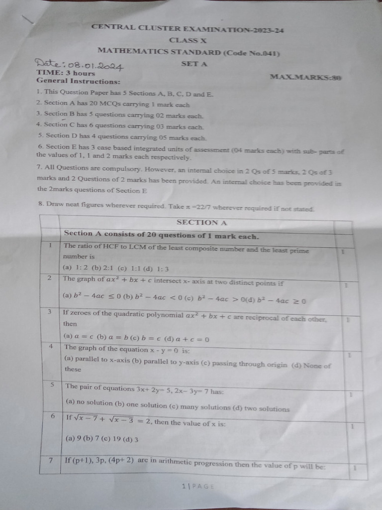 Cluster Maths | PDF