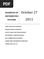 Examples of Distributed Systems