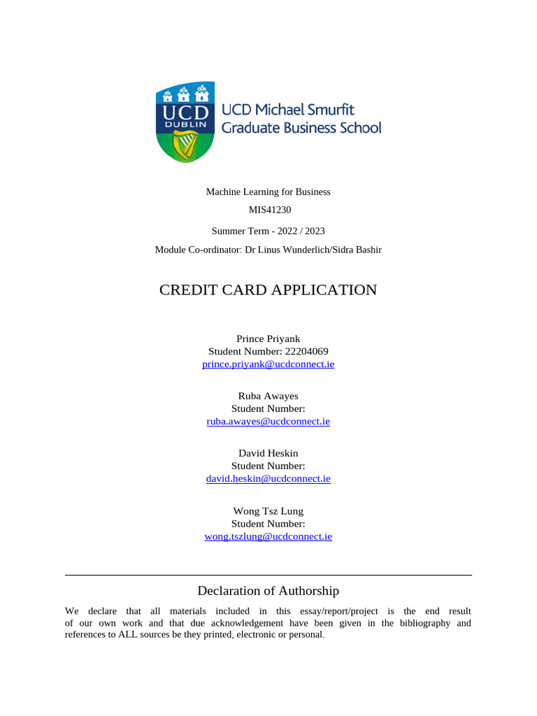 ML Group Project - Final | PDF