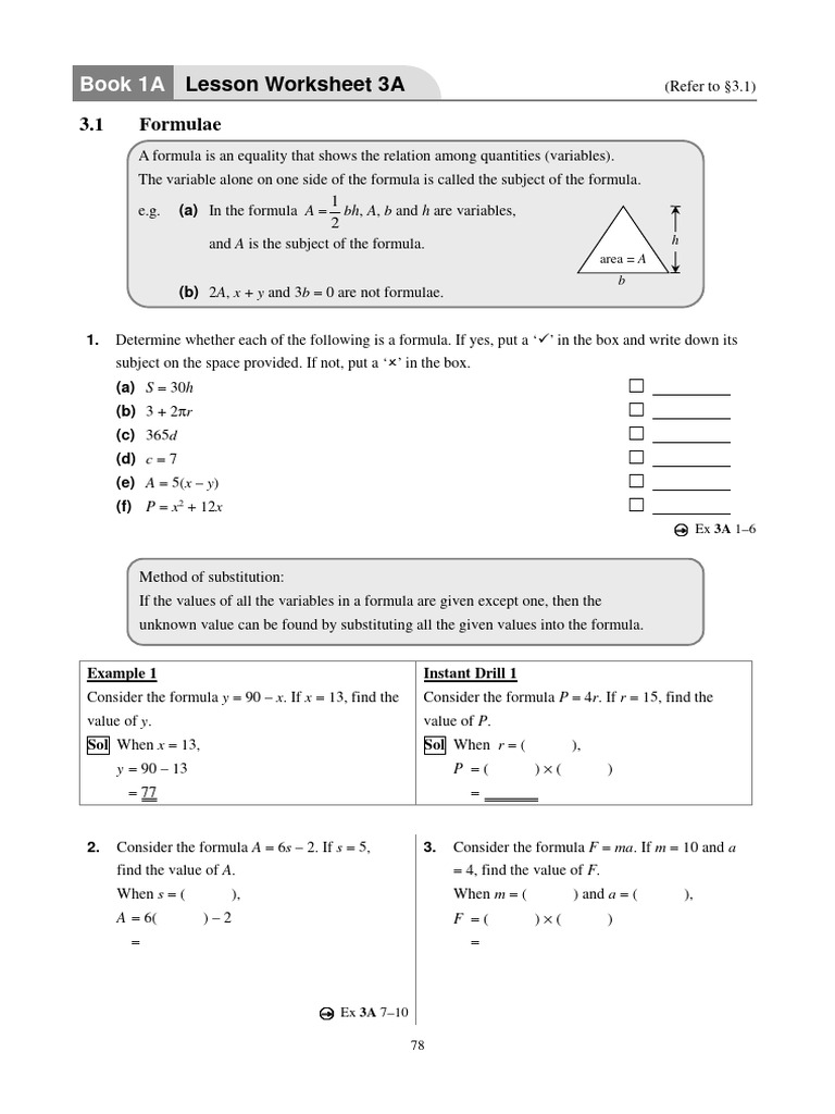 F1 - Linear Equations in One Unknown | PDF