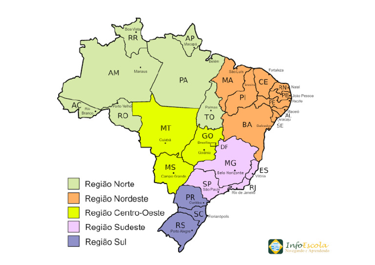 Mapa Brasil Regiões | PDF