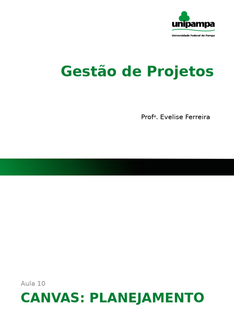 Aula 10 - Project Model Canvas | PDF