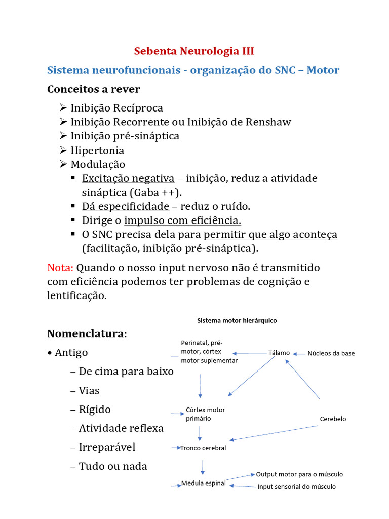 Sebenta Neurologia III | PDF