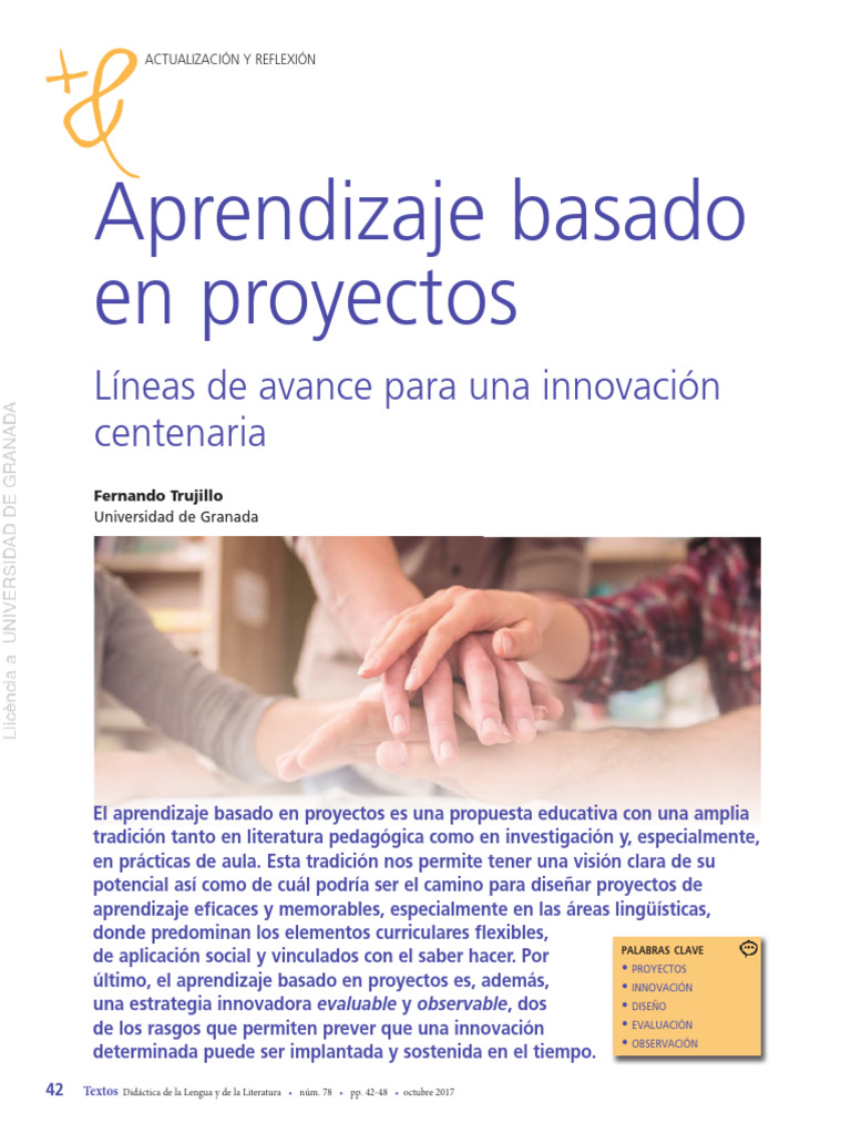 Apredizaje Basado en Proyectos | PDF | Plan de estudios | Ciencia y ...