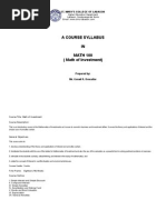 Download Course Syllabus in Math of Investment by Gerwil Descallar SN77096975 doc pdf