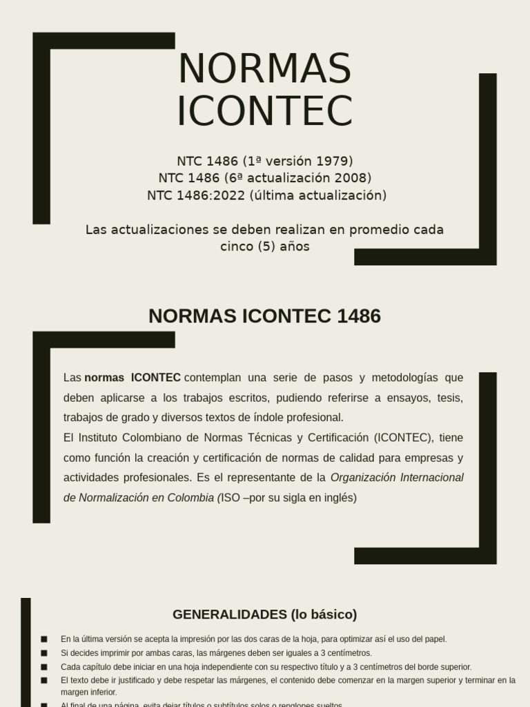 Normas Icontec | PDF