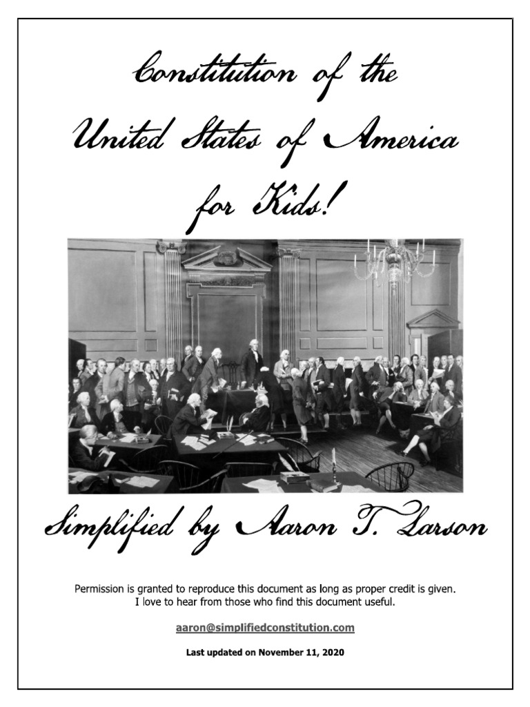 USA Consitution Summary | PDF