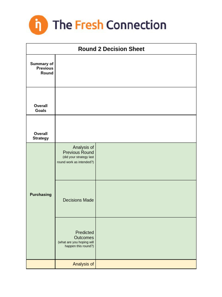 Round 2 Decision Sheet | PDF